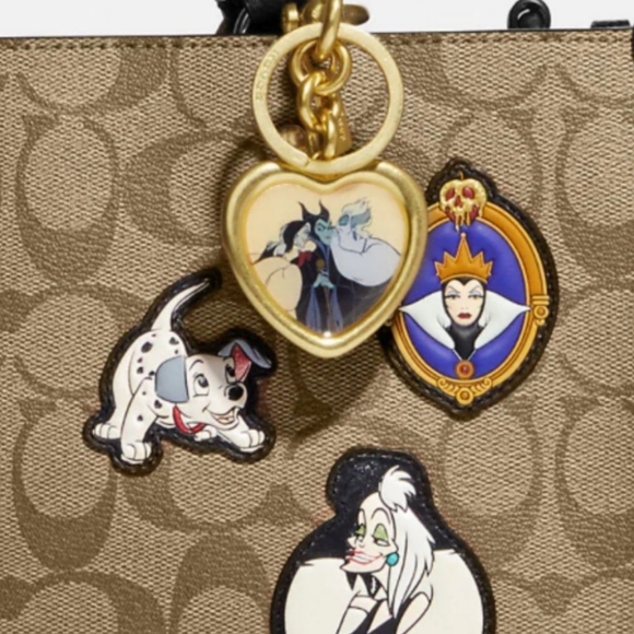 Coach x Disney Villains Locket Bag Charm Key Chain - Picture 3 of 7